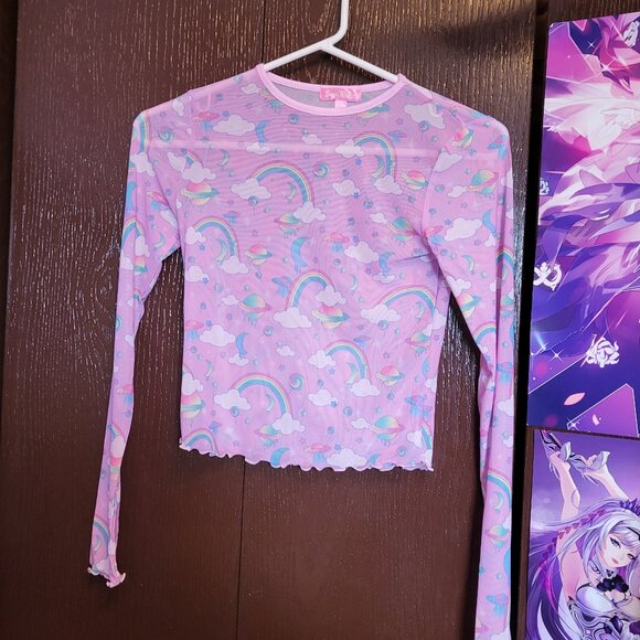 Dollskill Sugarthrillz Trippy mesh top - Picture 4 of 4